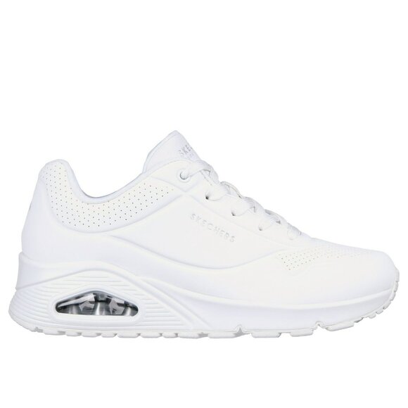 Skechers Street Uno Womens Sneakers White Size 8.5 Air-Cushioned Design Comforta - Picture 2 of 11